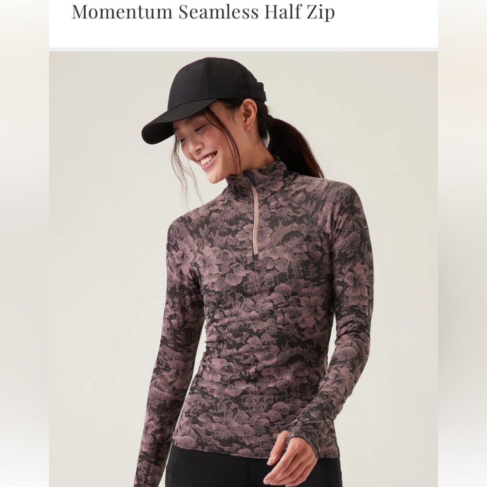 Athleta NWOT momentum seamless long sleeve T-shirt size SP